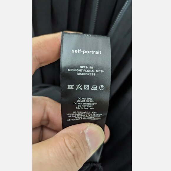 Self-Portrait Black and Cream Floral Maxi Dress - Picture 10 of 14